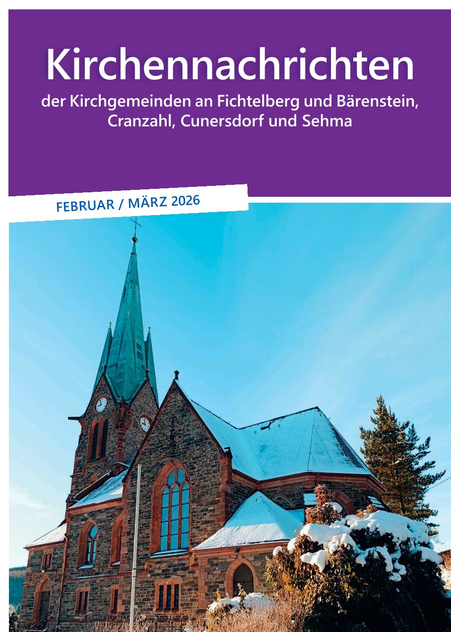 Titelseite Kirchennachrichten Februar März 26 1
